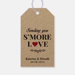 Rustic S'more Love Wedding Gift Labels Cadeaulabel
