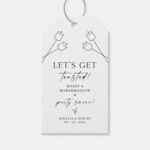 Rustic S'mores Wedding Favor Label Marshmallows Cadeaulabel