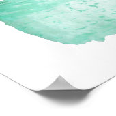 Rustic snow evergreen winter scene on parchment poster (Hoek)