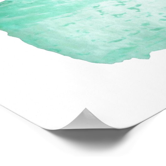 Rustic snow evergreen winter scene on parchment poster (Hoek)