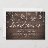 Rustic Snowfall Bridal Shower Kaart (Voorkant)