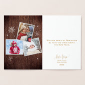 Rustic Snowflake | 3 Kaart voor de Folie met kerst (Binnen)