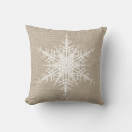 Rustic Snowflake Holiday Cushion Kussen