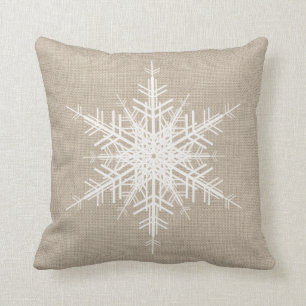 Rustic Snowflake Holiday Cushion Kussen