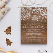 Rustic Snowflakes Business Company kerst Kaart