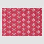 Rustic Snowflakes Red Tissuepapier (Voorkant)