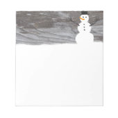 Rustic Snowman Notitieblok (Voorkant)