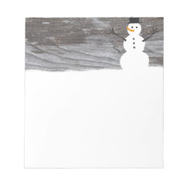 Rustic Snowman Notitieblok