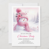 Rustic Snowy Forest Kids Printable Christmas Kaart (Voorkant)