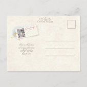  Rustic Snowy Winter Chistmas Village Briefkaart (Achterkant)