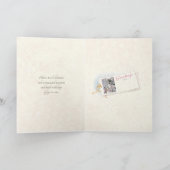 Rustic Snowy Winter Chistmas Village Feestdagen Kaart (Binnen)