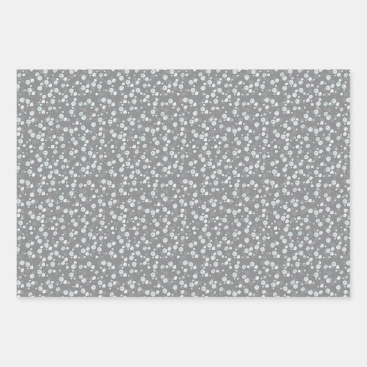 Rustic Snowy Winter Waterverf Pattern Kerstmis Inpakpapier Vel (Voorkant 2)