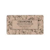  Rustic Soap Bar-labels Etiket (Voorkant)