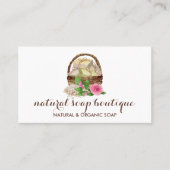 Rustic Soap Basket Floral Visitekaartje (Voorkant)