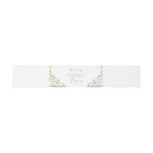 Rustic Soap Belly Band Label Wrap Belly Band Uitnodigingen Wikkel (Vlak)