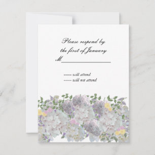 Rustic Soft Garden Flowers Reply Kaart