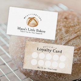 Rustic Sourdough Brood Waterverf Bakkerij Loyalite Visitekaartje