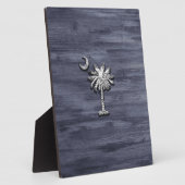 Rustic South Carolina Palmetto en Moon Fotoplaat (Zijkant)