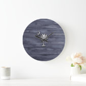 Rustic South Carolina Palmetto en Moon Grote Klok (Huis)