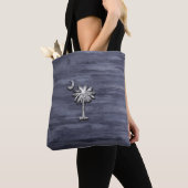 Rustic South Carolina Palmetto en Moon Tote Bag (Dichtbij)