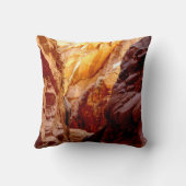 Rustic Southwest Slot Canyon Nevada Square Pillow Kussen (Achterkant)