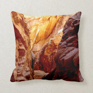 Rustic Southwest Slot Canyon Nevada Square Pillow Kussen