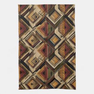 Rustic Southwestern Streeppatroon (1) Theedoek