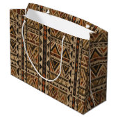 Rustic Southwestern Streeppatroon (2) Groot Cadeauzakje (Achterkant Gekanteld)