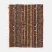 Rustic Southwestern Streeppatroon (5) Fleece Deken (Voorkant)