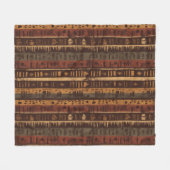 Rustic Southwestern Streeppatroon (5) Fleece Deken (Voorkant (Horizontaal))