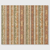 Rustic Southwestern Streeppatroon (7) Cadeaupapier (Vlak)