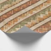 Rustic Southwestern Streeppatroon (7) Cadeaupapier (Hoek)