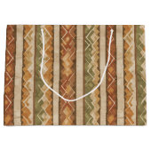 Rustic Southwestern Streeppatroon (7) Groot Cadeauzakje (Voorkant)