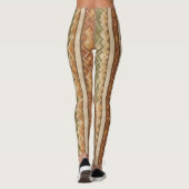Rustic Southwestern Streeppatroon (7) Leggings (Achterkant)