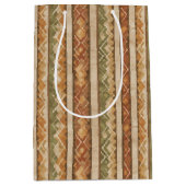 Rustic Southwestern Streeppatroon (7) Medium Cadeauzakje (Voorkant)