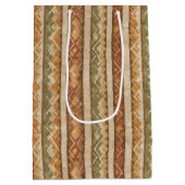 Rustic Southwestern Streeppatroon (7) Medium Cadeauzakje (Achterkant)