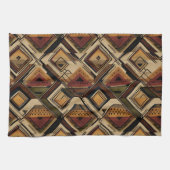 Rustic Southwestern Stripe Pattern (1) Theedoek (Horizontaal)