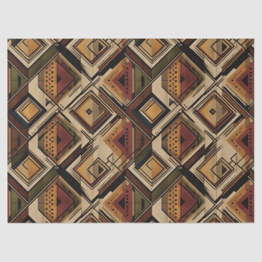 Rustic Southwestern Stripe Pattern (1) Tissuepapier (Voorkant)