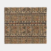 Rustic Southwestern Stripe Pattern (2) Fleece Deken (Voorkant (Horizontaal))