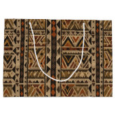 Rustic Southwestern Stripe Pattern (2) Groot Cadeauzakje (Achterkant)
