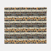 Rustic Southwestern Stripe Pattern (3) Fleece Deken (Voorkant (Horizontaal))