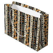 Rustic Southwestern Stripe Pattern (3) Groot Cadeauzakje (Achterkant Gekanteld)