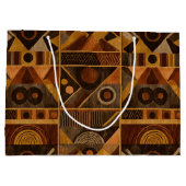 Rustic Southwestern Stripe Pattern (4) Groot Cadeauzakje (Achterkant)