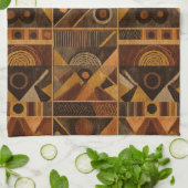 Rustic Southwestern Stripe Pattern (4) Theedoek (Gevouwen)