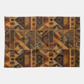 Rustic Southwestern Stripe Pattern (4) Theedoek (Horizontaal)