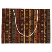 Rustic Southwestern Stripe Pattern (5) Groot Cadeauzakje (Achterkant)