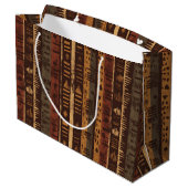 Rustic Southwestern Stripe Pattern (5) Groot Cadeauzakje (Achterkant Gekanteld)