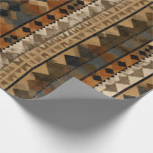 Rustic Southwestern Stripe Pattern (6) Cadeaupapier (Hoek)