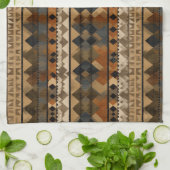 Rustic Southwestern Stripe Pattern (6) Theedoek (Gevouwen)
