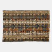 Rustic Southwestern Stripe Pattern (6) Theedoek (Horizontaal)